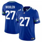 Seattle Seahawks #27 Tariq Woolen Royal Blue Limited Stitched Jersey