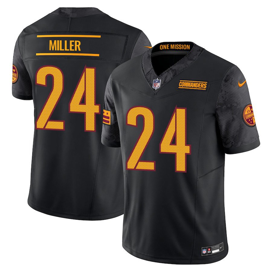 Washington Commanders #24 Von Miller Black Limited Stitched Jersey