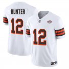 Cleveland Browns 12 Travis Hunter White 1946 Stitched Jersey