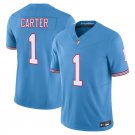 Tennessee Titans 1 Abdul Carter Light Blue Stitched Jersey