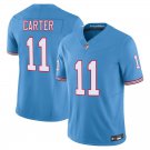 Tennessee Titans 11 Abdul Carter Light Blue Stitched Jersey