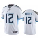 Tennessee Titans 12 Travis Hunter White Stitched Jersey