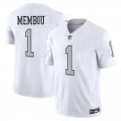 Las-Vegas Raiders 1 Armand Membou White Rush Stitched Jersey