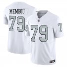 Las-Vegas Raiders 79 Armand Membou White Rush Stitched Jersey
