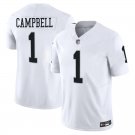 Las-Vegas Raiders 1 Will Campbell White Stitched Jersey