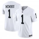 Las-Vegas Raiders 1 Armand Membou White Stitched Jersey
