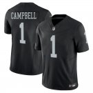 Las-Vegas Raiders 1 Will Campbell Black Stitched Jersey