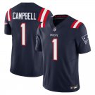 New England Patriots 1 Will Campbell Navy Stitched Jersey