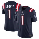 New England Patriots 1 Ashton Jeanty Navy Stitched Jersey