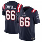 New England Patriots 66 Will Campbell Navy Stitched Jersey