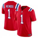 New England Patriots 1 Armand Membou Red Stitched Jersey