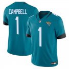 Jacksonville Jaguars 1 Will Campbell Teal Stitched Jersey