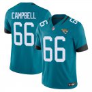 Jacksonville Jaguars 66 Will Campbell Teal Stitched Jersey