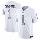 Las-Vegas Raiders 1 Will Campbell White Rush Stitched Jersey