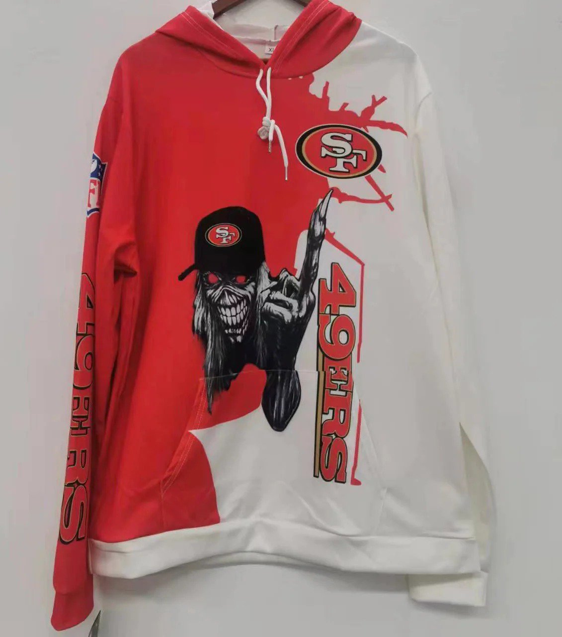 San Francisco 49ers skeleton light weight hoodie
