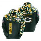 Green Bay Packers color camouflage light weight hoodie