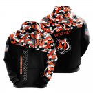 Cincinnati Bengals color camouflage light weight hoodie