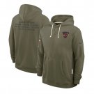 Arizona Cardinals 2025 Salute to Service Sideline Standard Hoodie - Olive