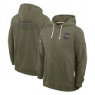 Baltimore Ravens 2025 Salute to Service Sideline Standard Hoodie - Olive