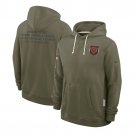 Chicago Bears 2025 Salute to Service Sideline Standard Hoodie - Olive