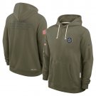 Dallas Cowboys 2025 Salute to Service Sideline Standard Hoodie - Olive
