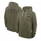 Green Bay Packers 2025 Salute to Service Sideline Standard Hoodie - Olive