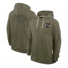 New England Patriots 2025 Salute to Service Sideline Standard Hoodie - Olive