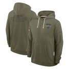 New York Jets 2025 Salute to Service Sideline Standard Hoodie - Olive