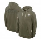 Pittsburgh Steelers 2025 Salute to Service Sideline Standard Hoodie - Olive