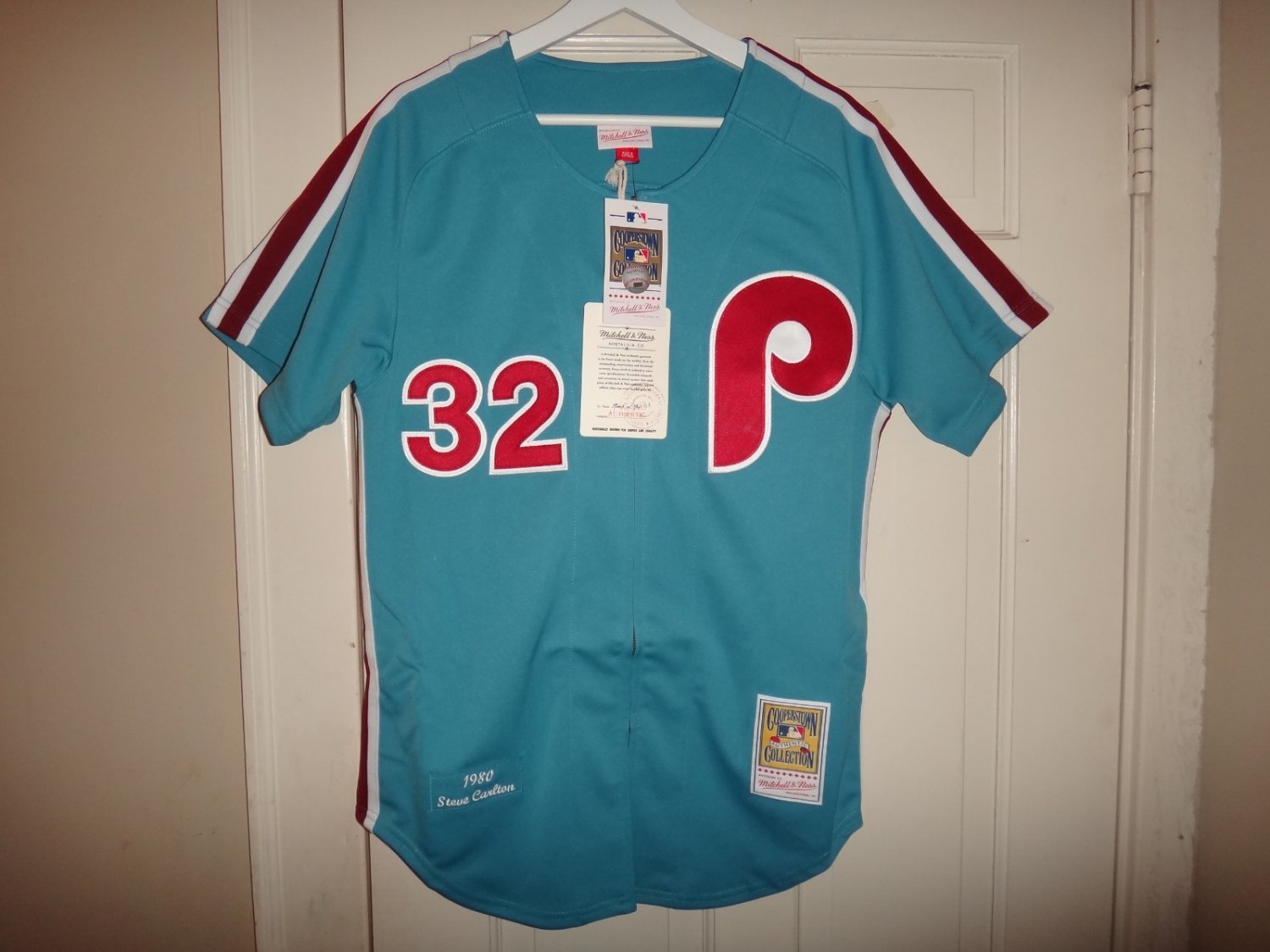 Men's Steve Carlton 1980 Mitchell & Ness Phillies Authentic Jersey