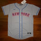 Youth New York Mets Gray Road Team Jersey