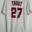 Los Angeles Angels #27 TROUT White Jersey Medium Engineered