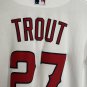 Los Angeles Angels #27 TROUT White Jersey Medium Engineered