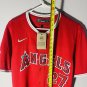 Men's Size M - Mike Trout #27 Los Angeles Angels Jersey Red Majestic CoolBase