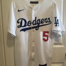 Men's Los Angeles Dodgers Freddie Freeman White Home Stadium Jersey