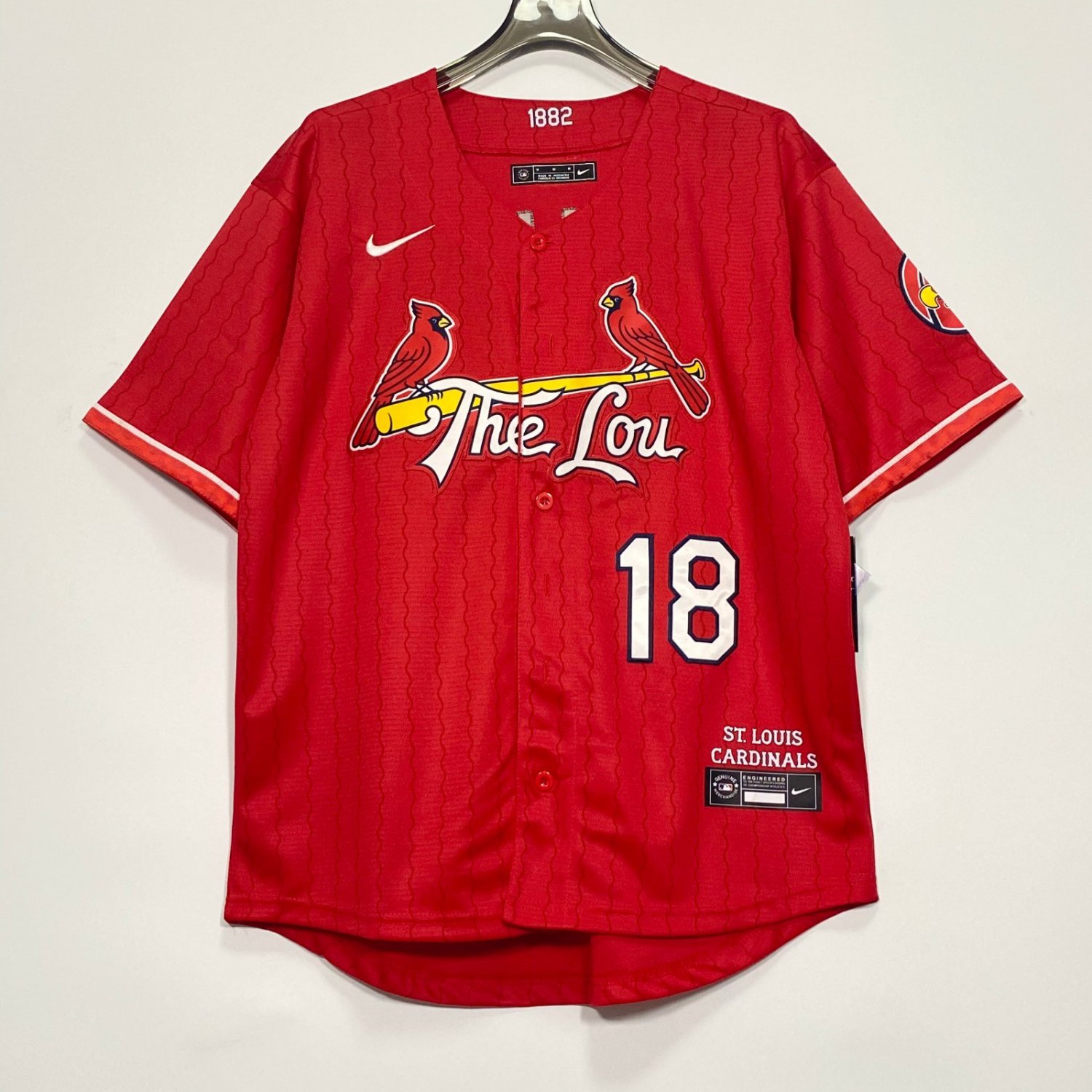 Jordan Walker #18 Red Baseball Jersey
