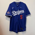 Freddie Freeman #5 L.A. Dodgers 2024 World Series Champions Jersey Blue