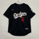 Freddie Freeman #5 Baseball Embroidered Jersey Black