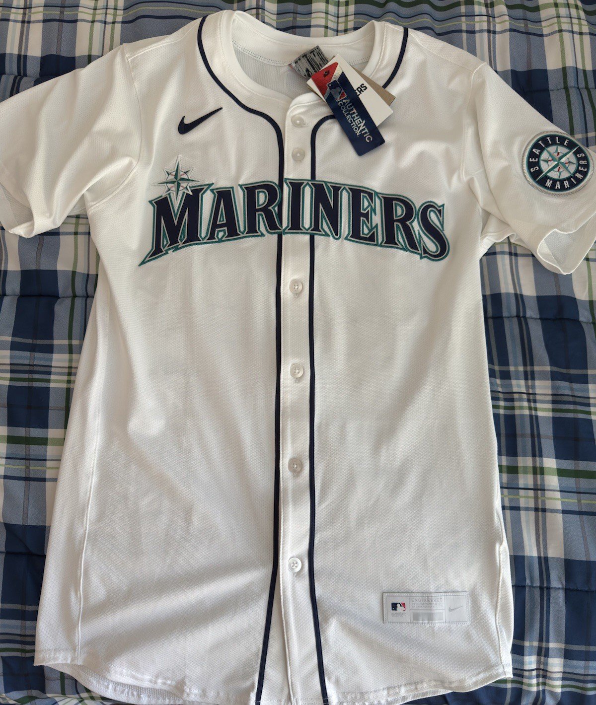Elite Seattle Mariners Julio Rodr&Atilde;&shy;guez Authentic Jersey - White
