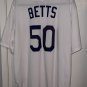 Authentic Los Angeles Dodgers White Mookie Betts #50 Jersey