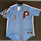 Authentic Blue Phillies Bryce Harper #3 World Series 2022 Jersey