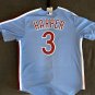 Authentic Blue Phillies Bryce Harper #3 World Series 2022 Jersey