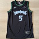 MEN'S MEDIUM #5 Anthony Edwards Minnesota Timberwolves Stitched Black Jersey