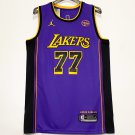 Luka Dončić #77 Lakers Stitched Jersey Purple