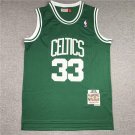 Vintage Larry Bird 1985-86 Stitched Jersey Retro Green/White /Black