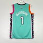 Victor Wembanyama #1 Embroidered Green Jersey