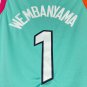 Victor Wembanyama #1 Embroidered Green Jersey
