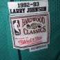 teal 1992-93 Charlotte Hornets Larry Johnson (2) stitched Mitchell & Ness jersey