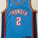 SGA OKC Thunder #2 Shai Gilgeous-Alexander Blue Basketball Jersey