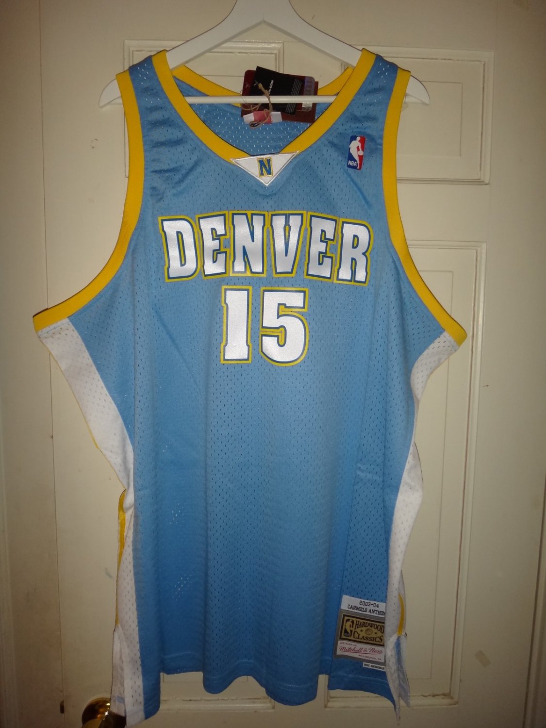 Men's Big & Tall Carmelo Anthony 2003-04 Mitchell & Ness Nuggets Swingman Jersey